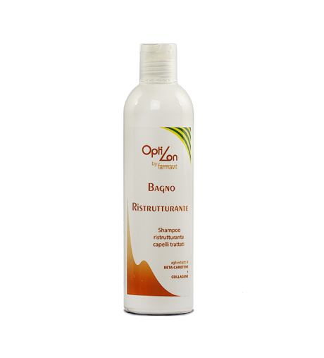 Shampoo Capelli Bagno Ristrutturante Beta Carotene e Collagene 300ml - Farmavit