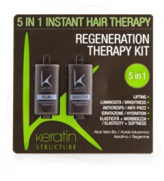 Kit Rigenerante per capelli alla Keratina E Acido Ialuronico Booster + Fluid 10+10ml - Edelstein