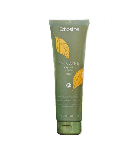 Echosline Ki-Power Veg Maschera Sigillante Ricostruzione per Capelli Danneggiati 300ml