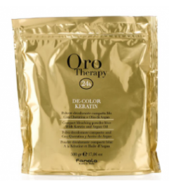 Polvere Decolorante compatta Blu con Cheratina e Olio di Argan 500gr Oro Therapy Fanola