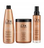 Kit Shampoo 1000ml + Maschera 1000ml + Fluido 100ml - Fanola Oro Therapy