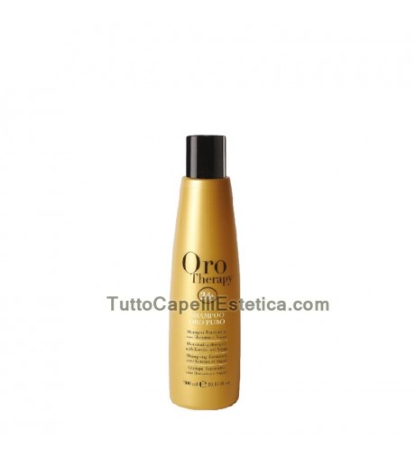 Shampoo per capelli orotherapy 24k a base di olio argan oro puro 250 ml Fanola